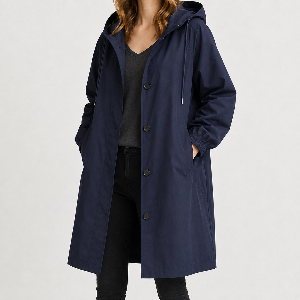 Women’s Waterproof Jacket – Lightweight Hooded Windbreaker with Quick-Dry Finish
