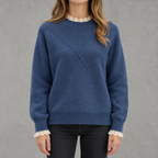 Women’s Lace Top – Half Turtleneck Long Sleeve Bottoming Shirt