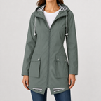 Women’s Raincoat – Outdoor Hooded Waterproof Mountaineering Jacket