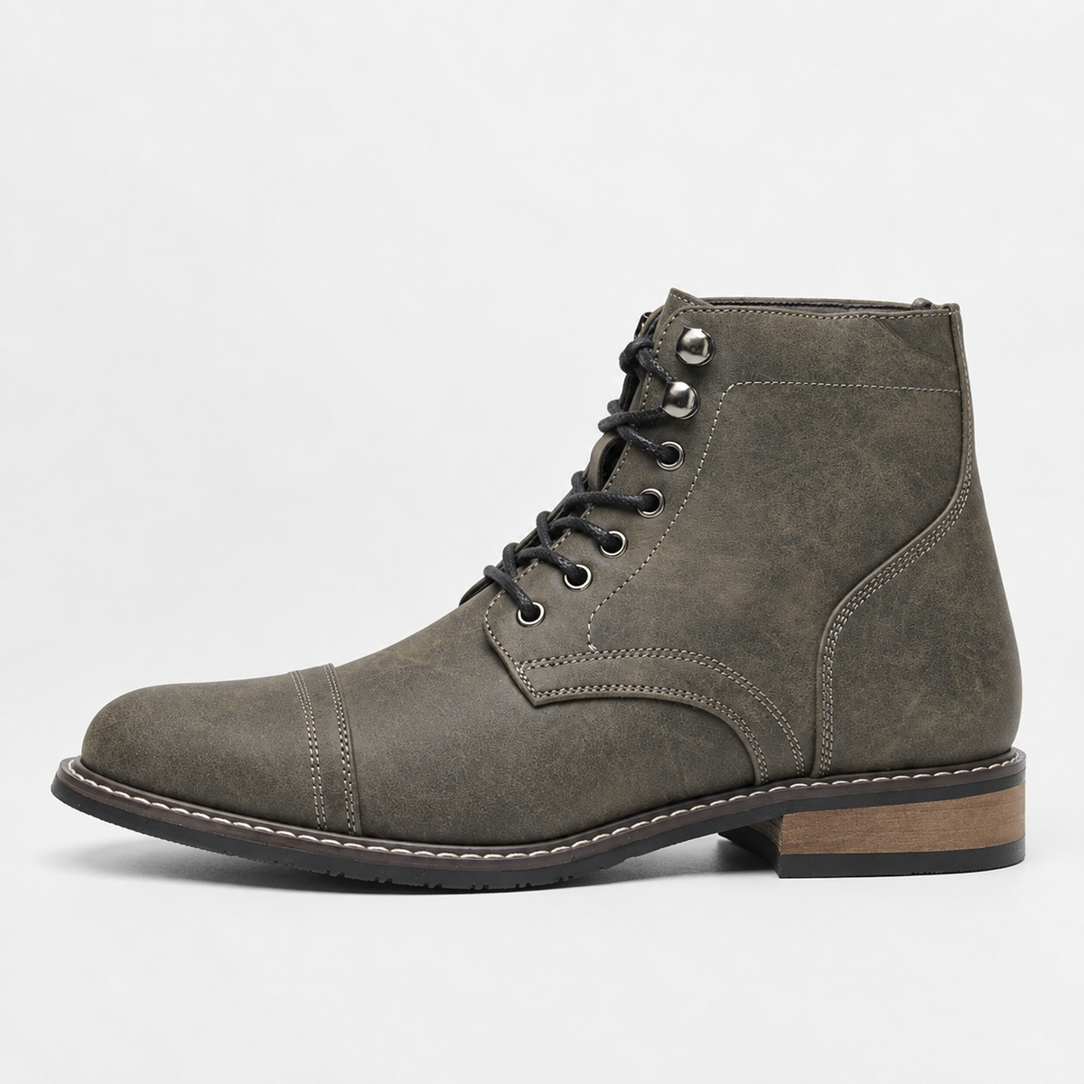 Men’s Walking Boots – Vintage Leather Casual Ankle Boots