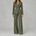 Women’s Suit – Tailored Blazer and Straight Leg Trousers Two-Piece Set