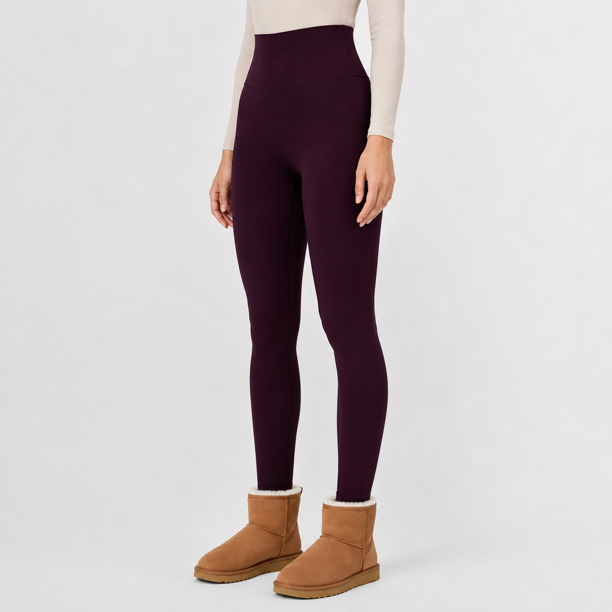 Women’s Thermal Leggings – High Waist Velvet Lined Cropped Leggings
