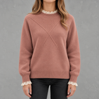 Women’s Lace Top – Half Turtleneck Long Sleeve Bottoming Shirt