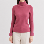 Women’s Thick Knit Jumper – Warm Long Sleeve Knitted Pullover Top
