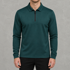 Men’s Quarter Zip Jumper – Fleece Lined Polo Collar Pullover