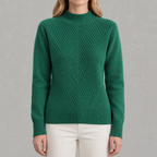 Women’s Jumper – Half Turtleneck Long Sleeve Knitted Jumper