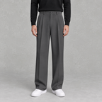 Men’s Trousers – Loose Fit Straight Leg Suit Pants