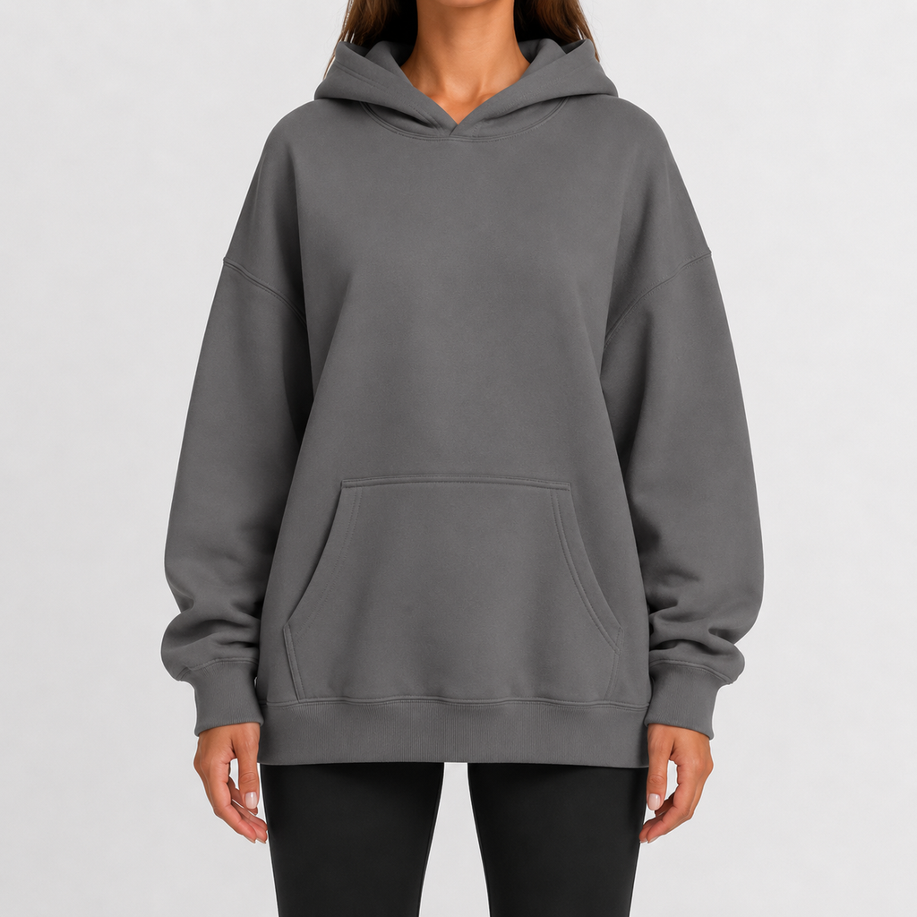Women’s Oversized Hoodie – Drop Shoulder Long Sleeve Pullover Jumper