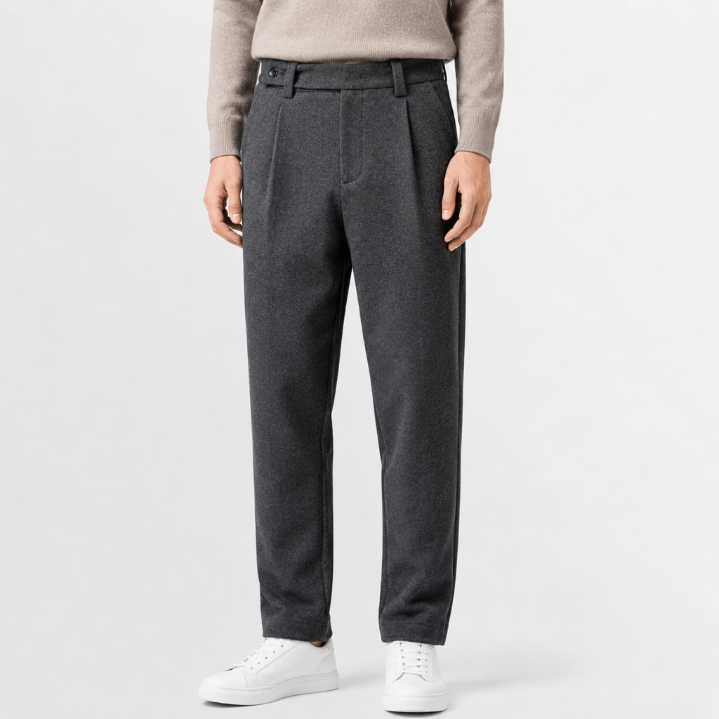 Men’s Corduroy Trousers – Loose Fit Straight Leg Winter Casual Trousers