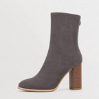 Women’s Mid-Calf Boots – Pointed Toe Mid-Cut Boots with Back Zip