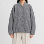 Women’s Bomber Jacket – Relaxed Fit Pocket Jacket with Long Sleeves