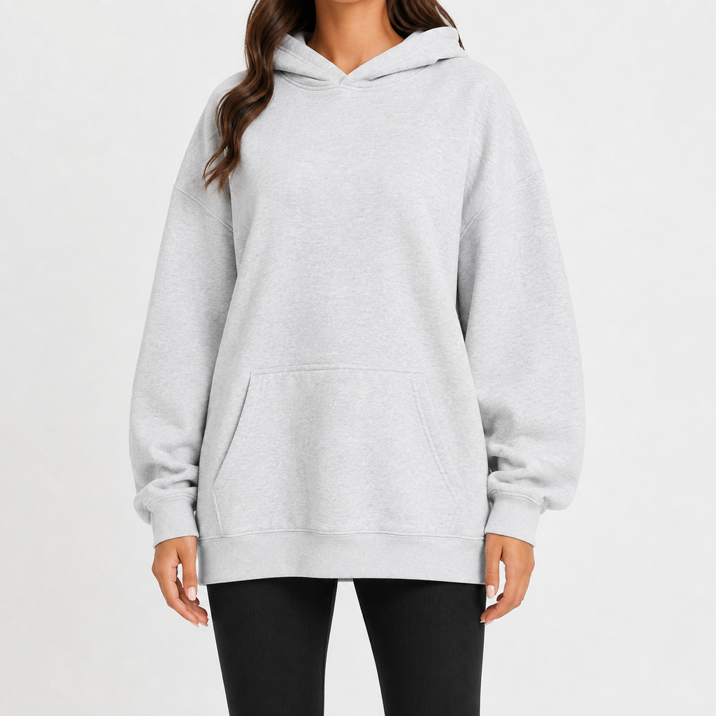 Women’s Oversized Hoodie – Drop Shoulder Long Sleeve Pullover Jumper