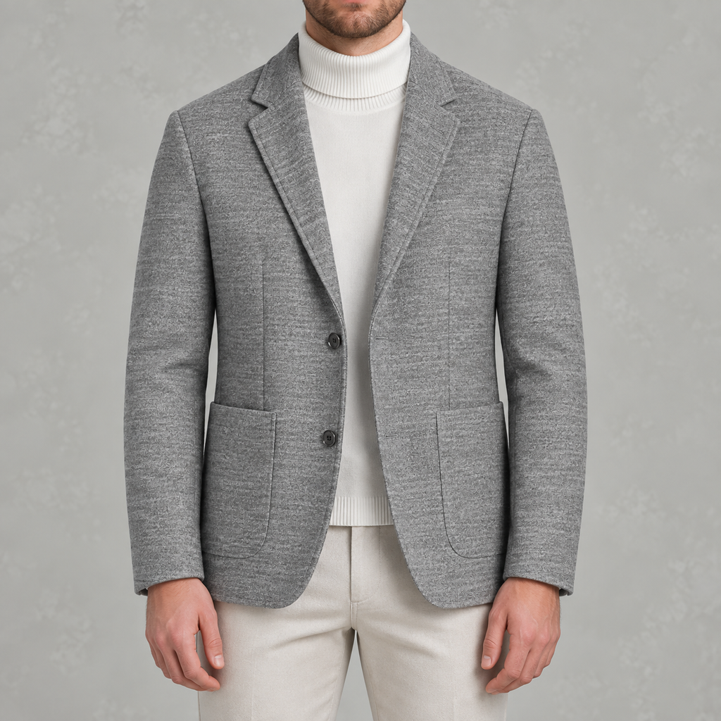 Men’s Suit Jacket – Business Casual Tailored Blazer with Notch Lapels