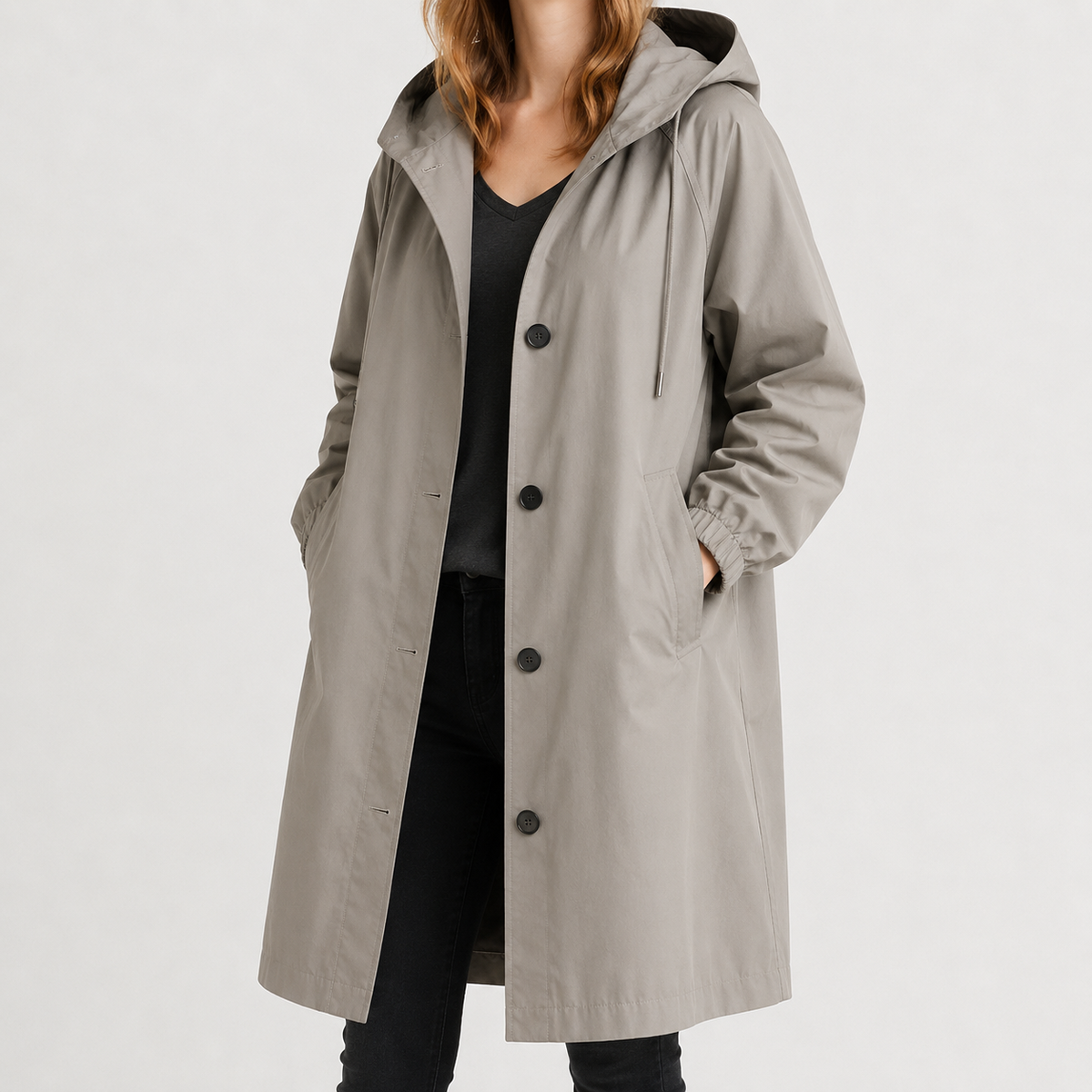 Women’s Waterproof Jacket – Lightweight Hooded Windbreaker with Quick-Dry Finish