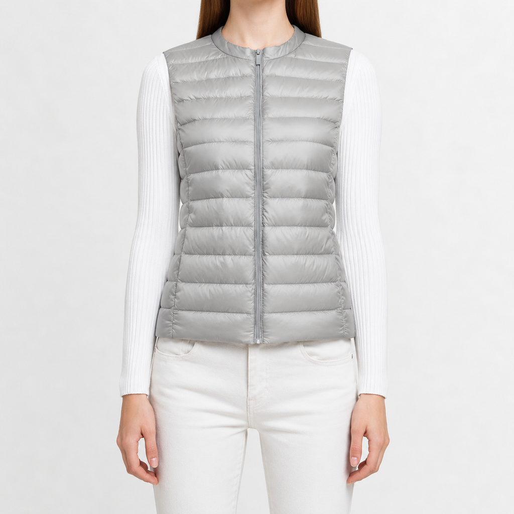 Women’s Quilted Gilet – Lightweight Slim Fit Sleeveless Padded Waistcoat