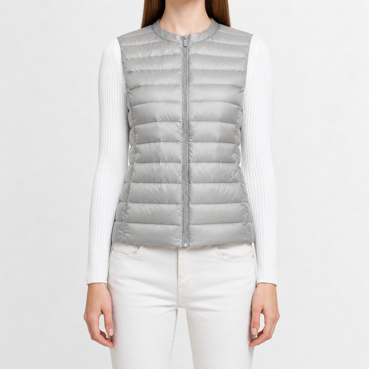 Women’s Quilted Gilet – Lightweight Slim Fit Sleeveless Padded Waistcoat