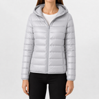 Women’s Padded Coat – Relaxed Fit Hooded Mid-Length Winter Jacket