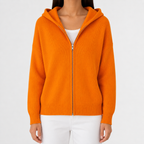 Women’s Knitted Hoodie – Full Zip Hooded Cardigan Jumper