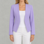 Women’s Blazer – Tailored Casual Regular Sleeve Jacket