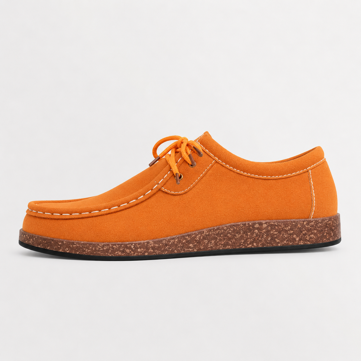 Women’s Wallabee Loafers – Slip-On Suede Casual Shoes with Moc Toe Design