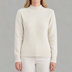 Women’s Jumper – Half Turtleneck Long Sleeve Knitted Jumper