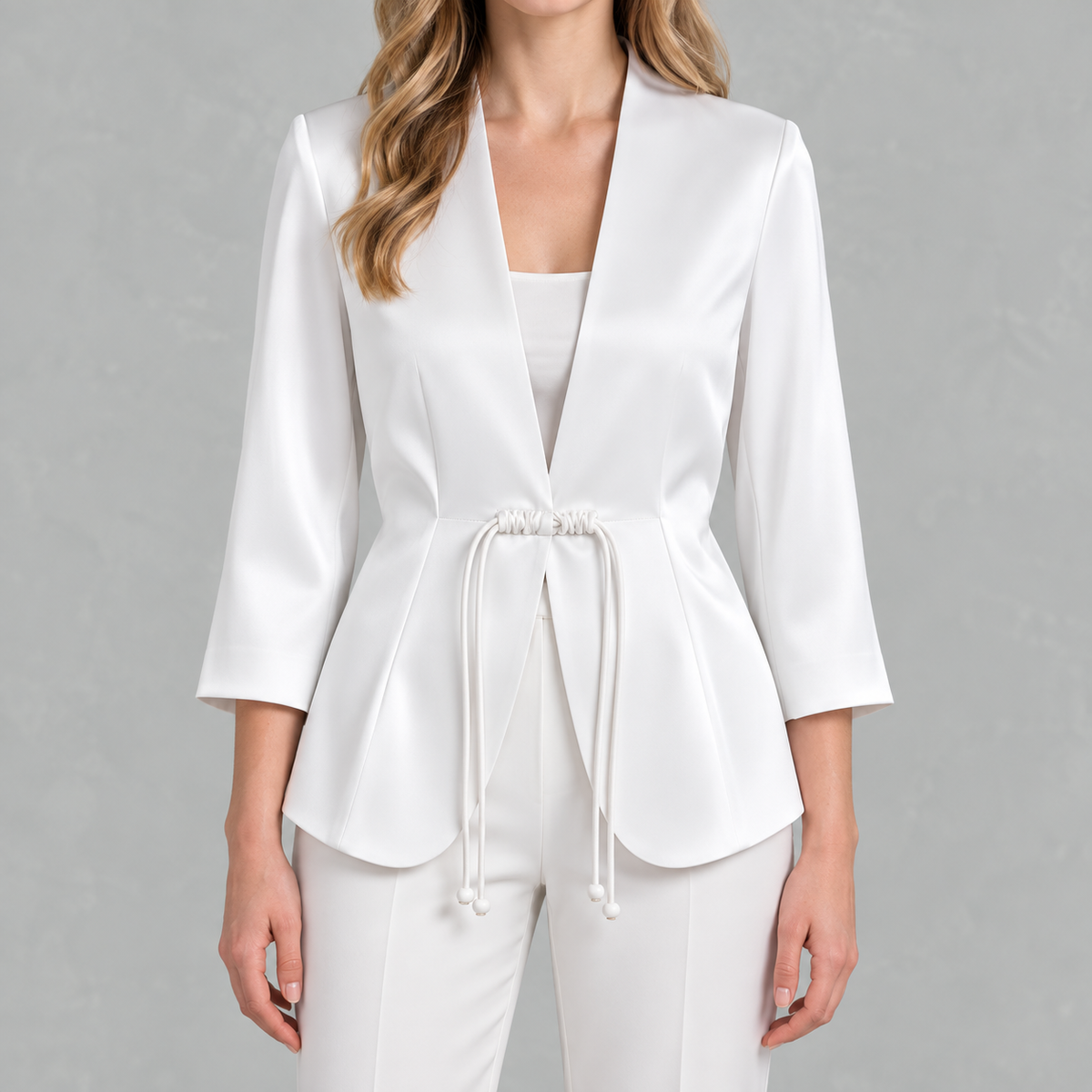Women’s Cropped Blazer – Short Classic Jacket for Smart Casual Wear