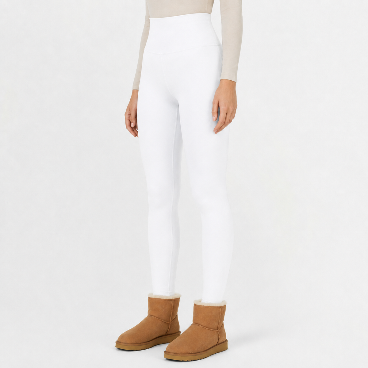 Women’s Thermal Leggings – High Waist Velvet Lined Cropped Leggings