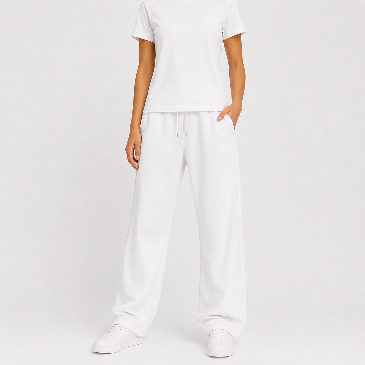 Women’s Joggers – Loose Fit Fleece Lined Trousers with Elasticated Waist