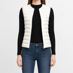 Women’s Quilted Gilet – Lightweight Slim Fit Sleeveless Padded Waistcoat