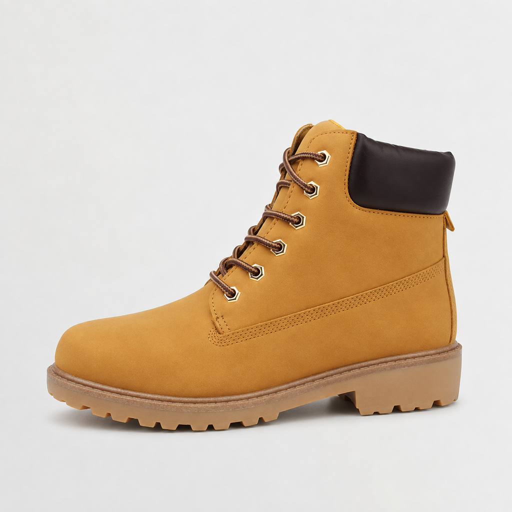 Men’s Quilted Boots – High Top Casual Work Boots with Warm Lining